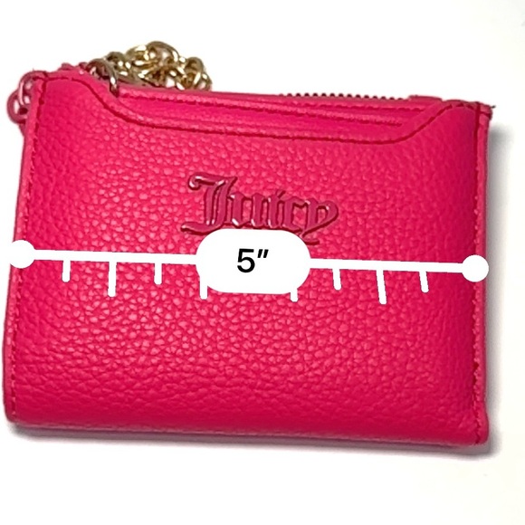 Juicy Couture hot pink wallet with attached card holder - Picture 7 of 10